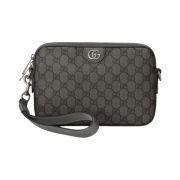Gucci Ophidia GG Supreme Shoulder Bag Grey Black