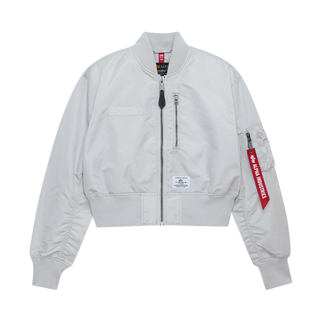 알파 인더스트리 L-2B 크롭드 젠 II 플라이트 자켓 W 라이트 그레이