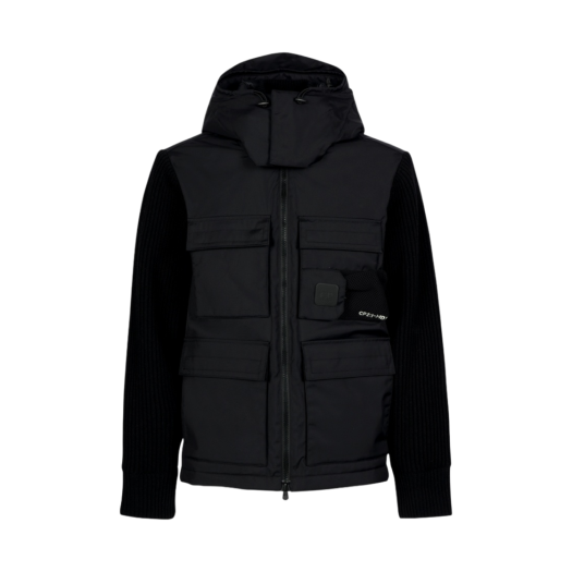 C.P. Company Metropolis Series Mixed Lambswool Nylon Jacket Black - 22FW