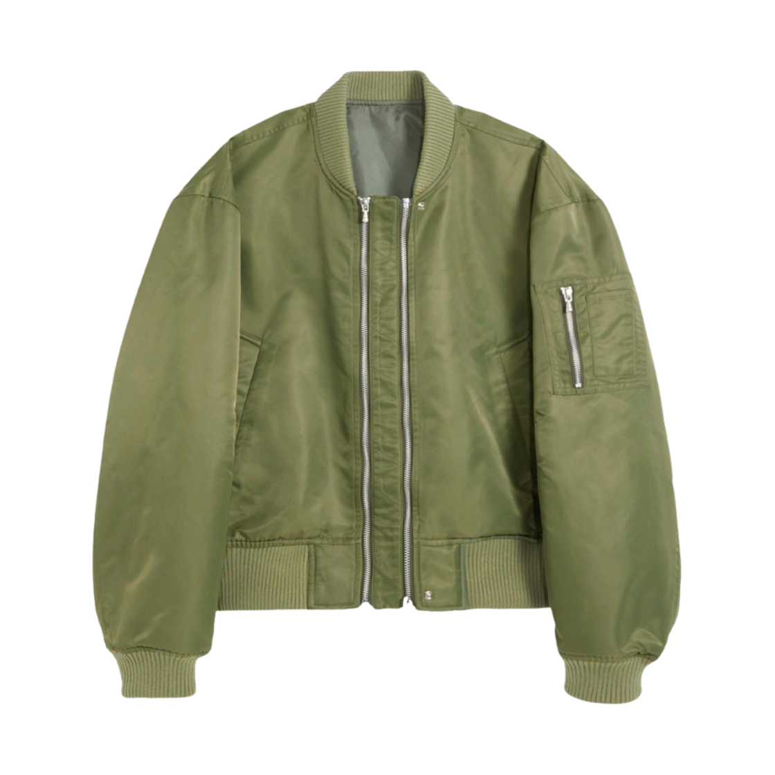 [KREAM 단독] 에스티유 더블 웨이 쇼트 봄버 카키