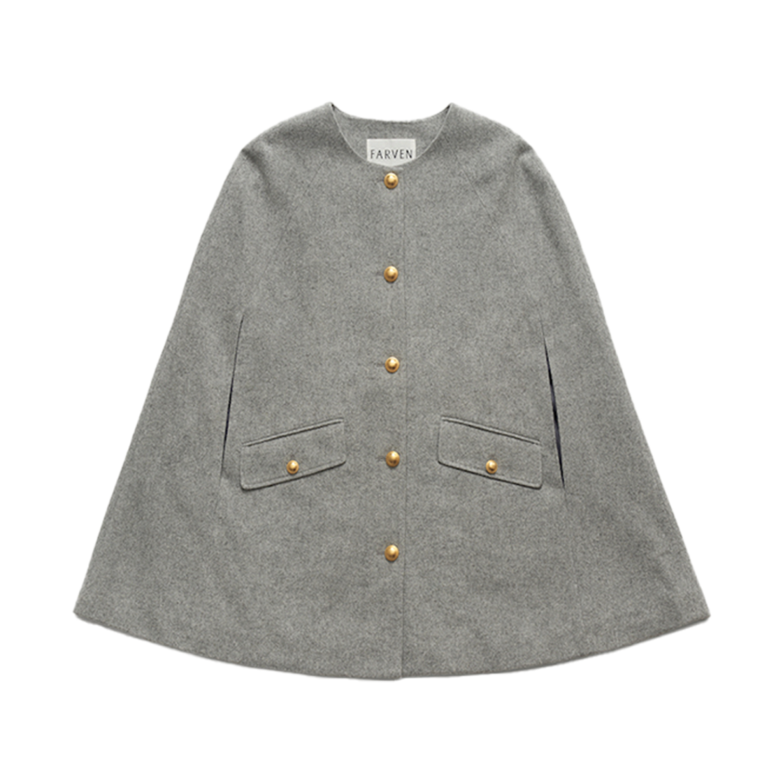 FV25A_CT03GR000 FARVEN Cottage Wool Cape Gray