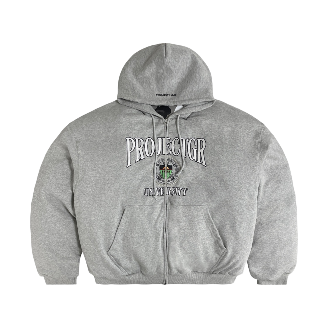 프로젝트 G/R 리버시블 후드 퍼퍼 자켓 그레이(Project G/R Reversible Hooded Puffer Jacket Grey)