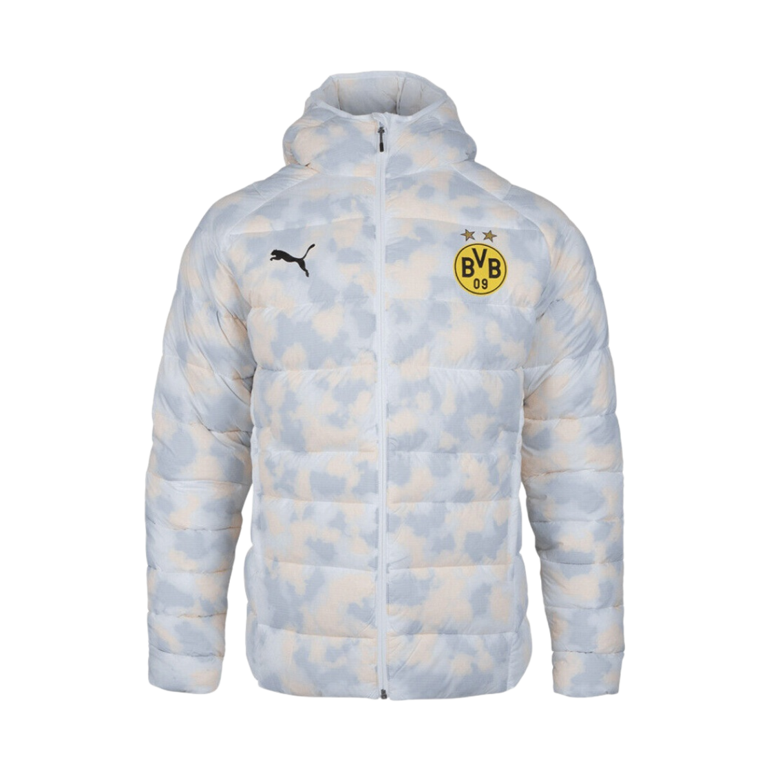 푸마 보루시아 도르트문트 리필 패딩 자켓 화이트(Puma Borussia Dortmund Refill Padded Jacket White)
