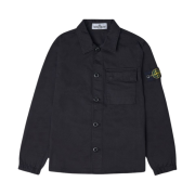 (Kids) Stone Island 10511 Cotton Overshirt Black - 23SS