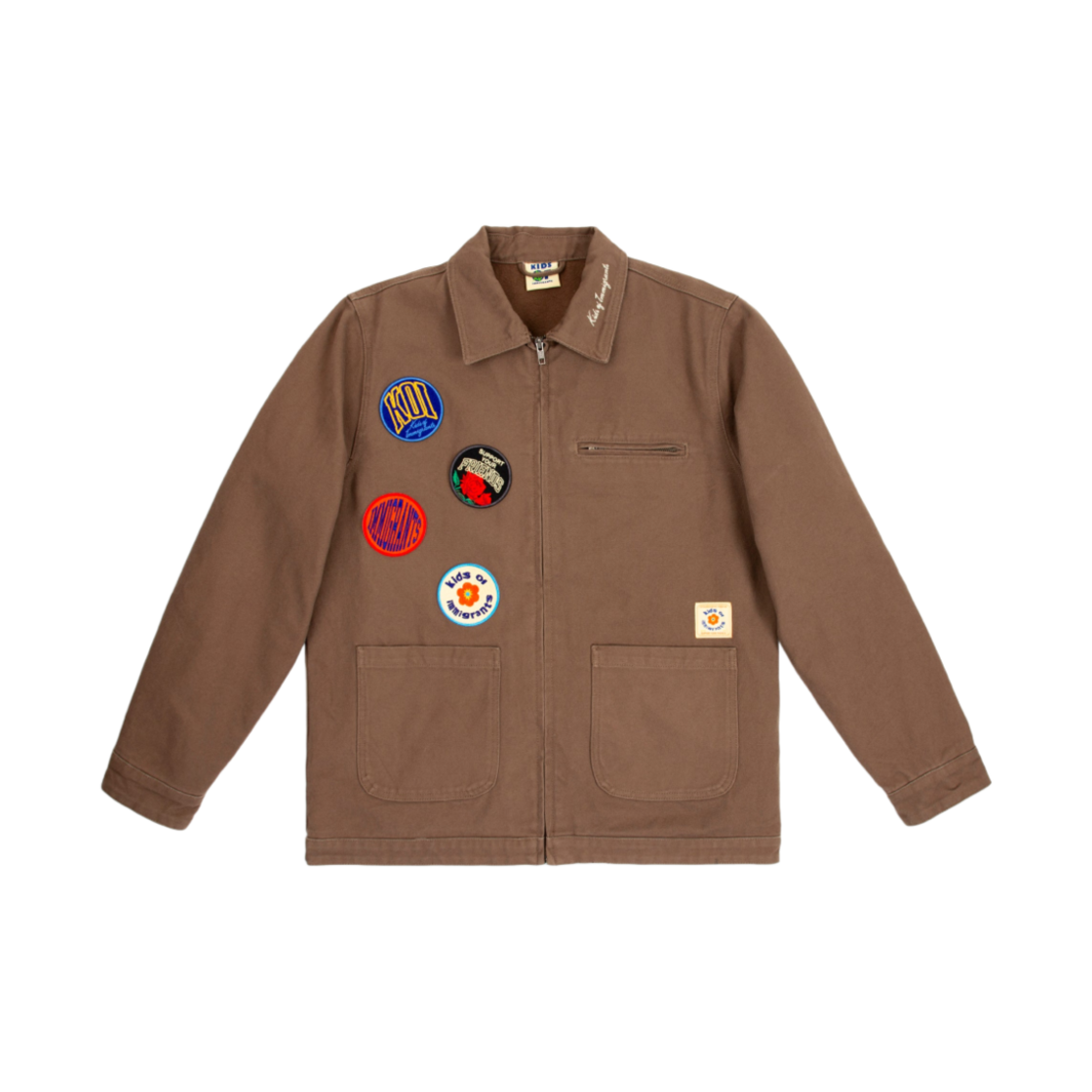 키즈 오브 이미그랜트 KOI 캔버스 워크 자켓 브라운(Kids Of Immigrants KOI Canvas Work Jacket Brown) - 2