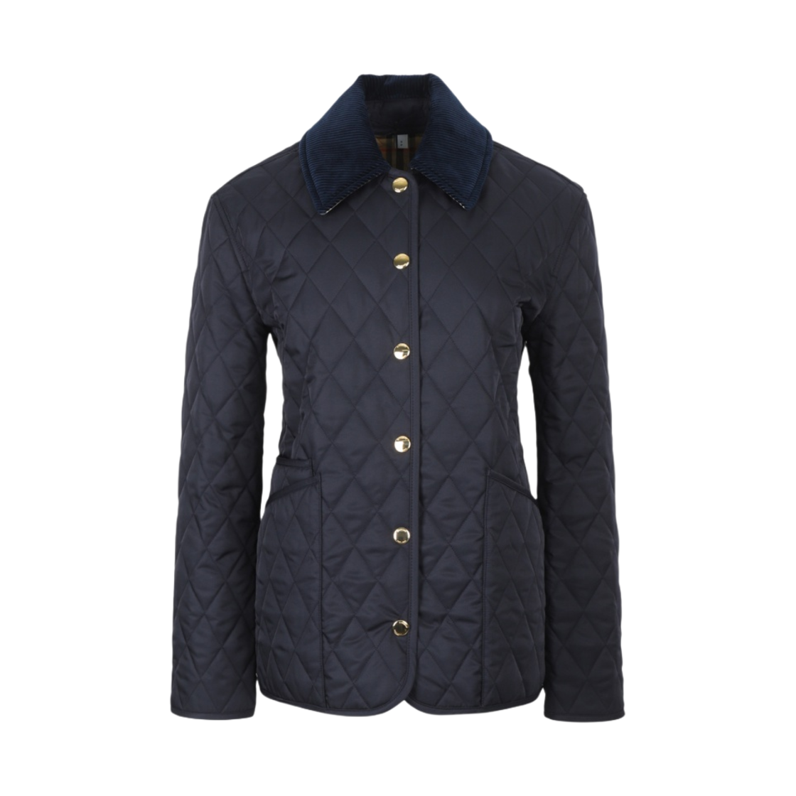 8078239 (W) Burberry Quilted Nylon Jacket Blue