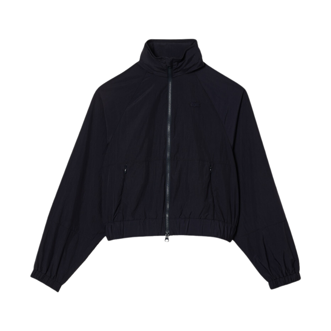 (W) 라코스테 후드 트랙 자켓 네이비 블루((W) Lacoste Hoodie Track Jacket Navy Blue) - 1