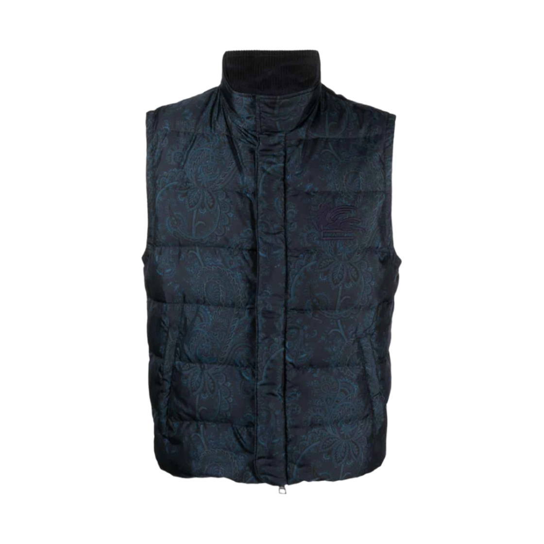 1S38454860200 Etro Paisley Padding Vest Navy