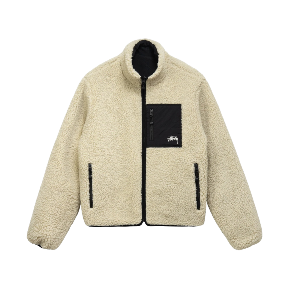 스투시 8볼 쉐르파 자켓 내츄럴(Stussy 8 Ball Sherpa Jacket Natural) - 2