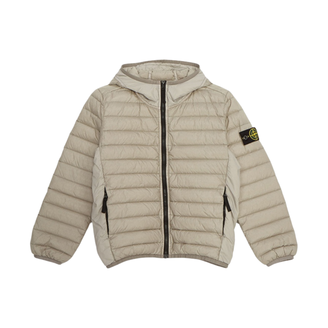 791640624-V0092 (Kids) Stone Island 40624 Loom Woven Chambers R-Nylon Down-TC Hooded Down Blouson Dove Grey - 23FW - 대표 이미지 #1