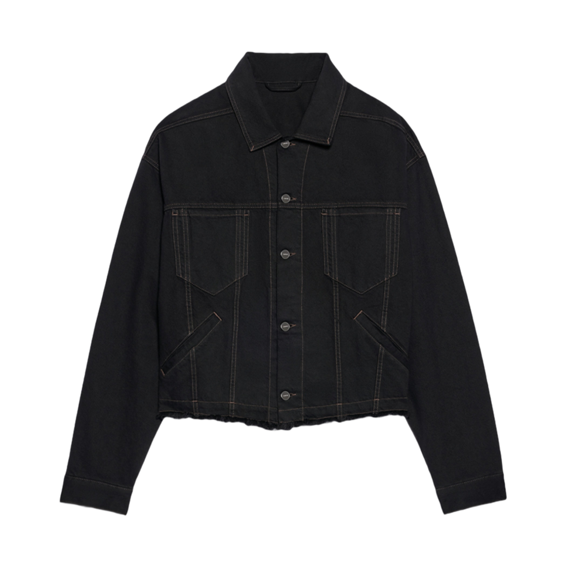 자크뮈스 라 베스트 드 니메스 크리올로 박시 데님 자켓 블랙 브라운(Jacquemus La Veste De Nimes Criollo Boxy Denim Jacket Black Brown)