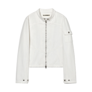 (W) Glowny Bones Denim Jacket White