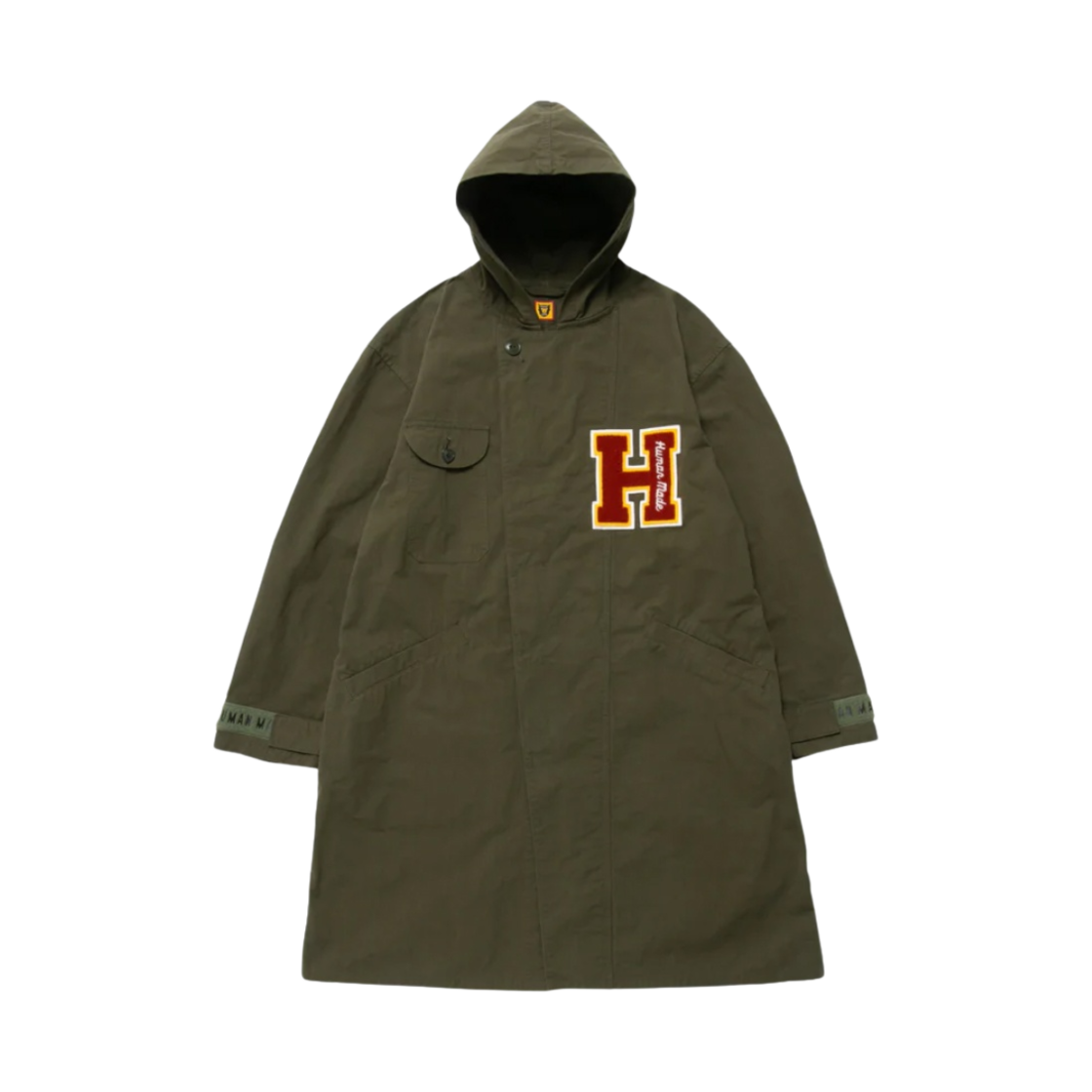 휴먼 메이드 밀리터리 후드 코트 올리브 드랩(Human Made Military Hooded Coat Olive Drab) - 1