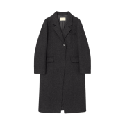 Kindersalmon Women Vannevar Coat Dark Chacoal
