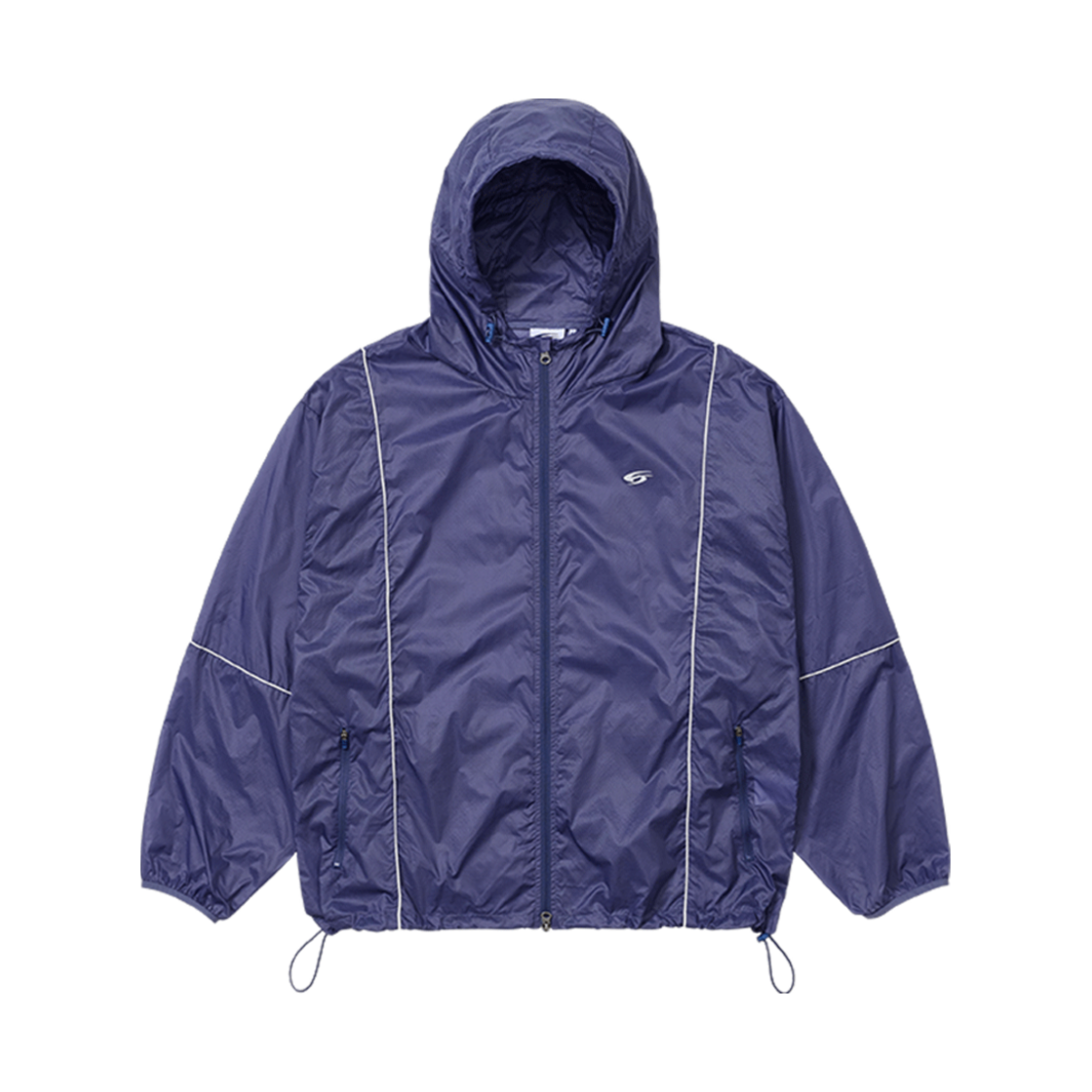 스포츠뎁트 립스탑 파이핑 윈드브레이커 - 라이트 네이비(Sports Dept Lipstop Piping Windbreaker Light Navy)