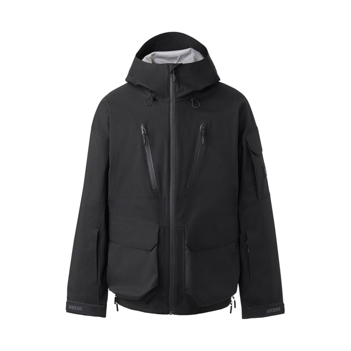 맥카지 로한 언라인드 스키 자켓 후드 블랙(Mackage Rohan Unlined Ski Jacket With Hood Black)