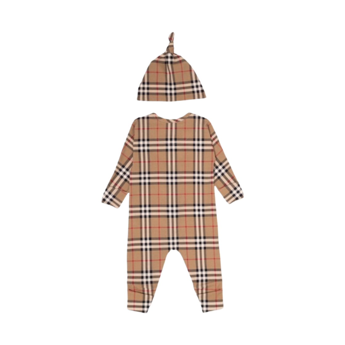 (유아) 버버리 체크 크루넥 투 피스 세트 아카이브 베이지((Baby) Burberry Check Crewneck Two Piece Set Archive Beige) - 2
