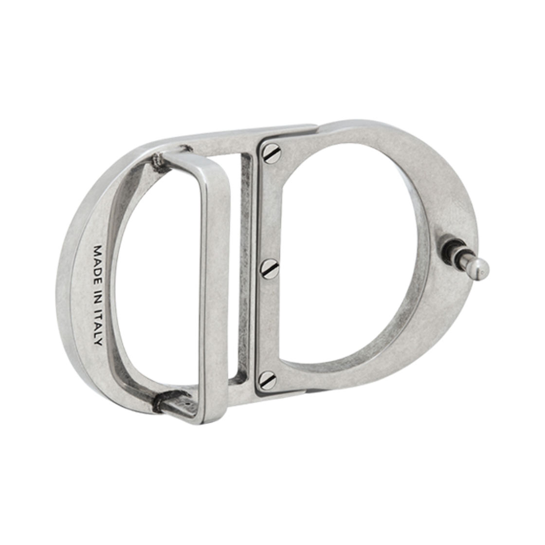 디올 35mm CD 아이콘 벨트 버클 앤티크 실버 피니쉬 브래스(Dior 35mm CD Icon Belt Buckle Antique Silver Finish Brass) - 2