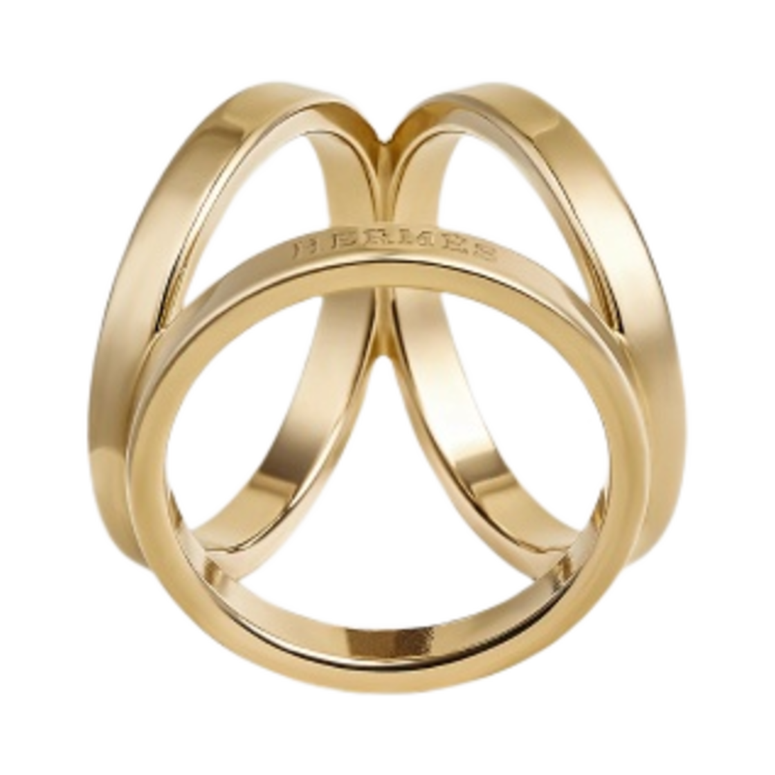 H601472S00 Hermes Trio Scarf 90 Ring Permabrass