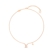 (W) Louis Vuitton LV Iconic Blush Necklace Blush