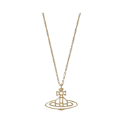Vivienne Westwood Thin Line Flat Orb Pendant Gold