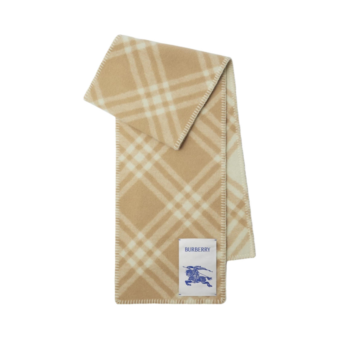 8079251 Burberry Check Wool Scarf Archive - 대표 이미지 #1
