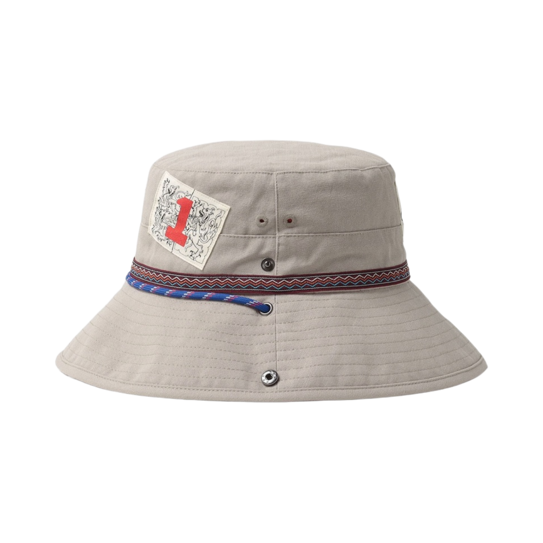 (W) 비비안 웨스트우드 패치스 어드벤쳐 햇 베이지((W) Vivienne Westwood Patches Adventure Hat Beige) - 2