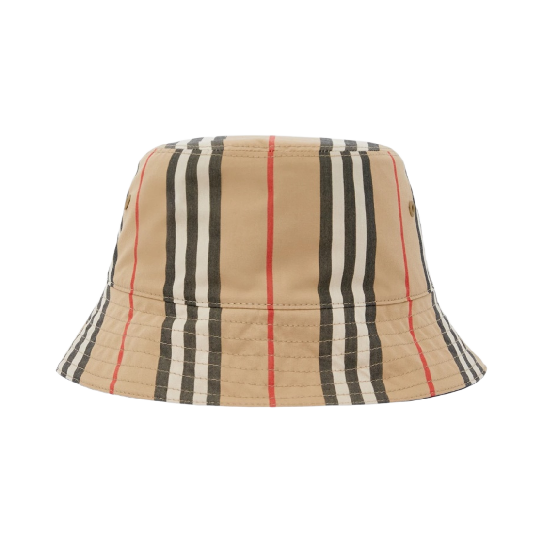 버버리 리버시블 아이콘 스트라이프 코튼 버킷햇 아카이브 베이지 블랙
