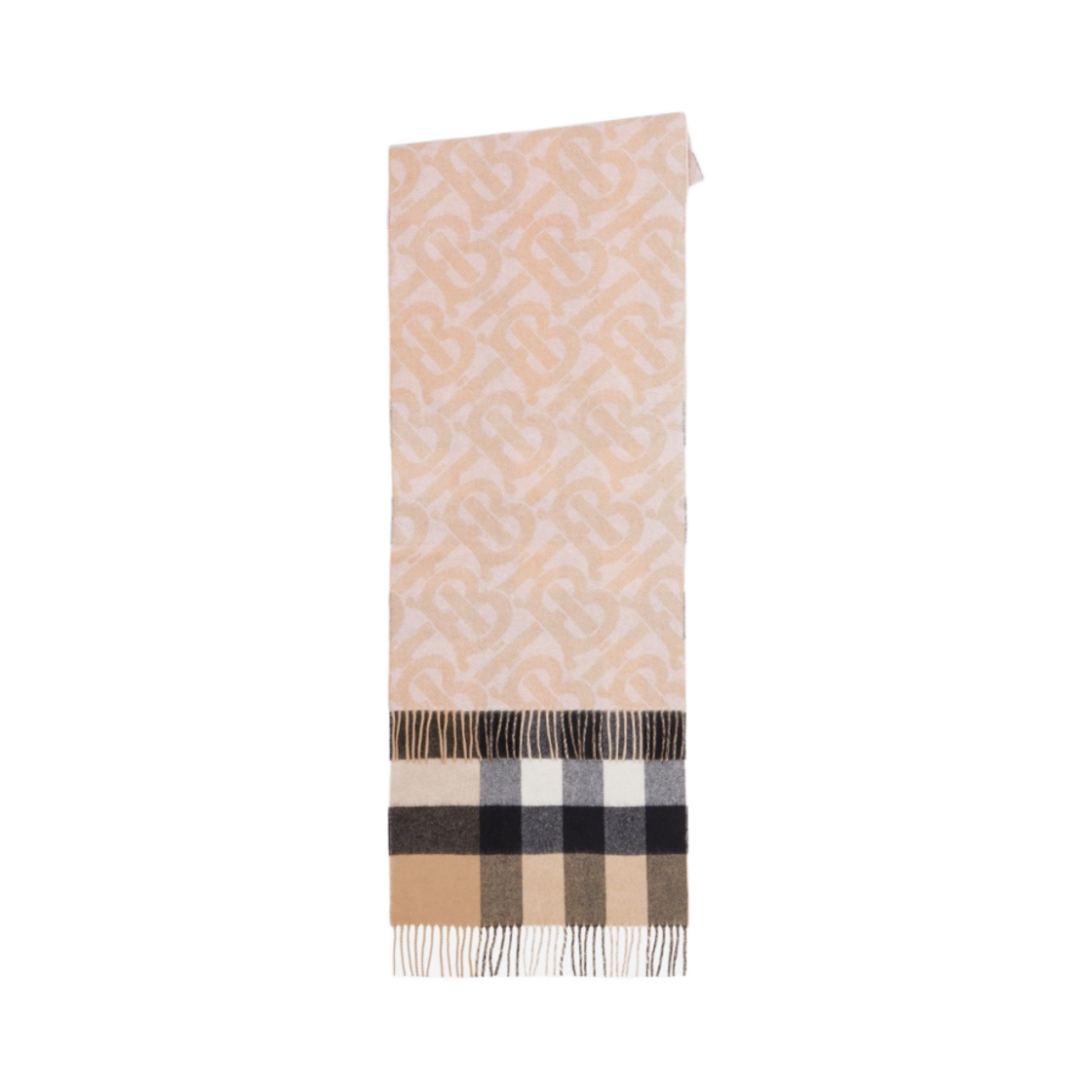 버버리 체크 캐시미어 리버시블 머플러 알라바스터(Burberry Check Cashmere Reversible Muffler Alabaster) - 1