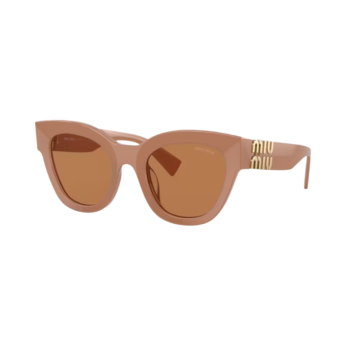 (W) 미우 미우 글림스 선글라스 카멜 베이지 렌즈 카멜 아세테이트((W) Miu Miu Glimpse Sunglasses Camel Beige Lenses Camel Acetate) - 2