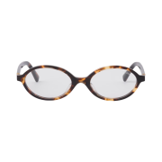 (W) Miu Miu Regard sunglasses Blue Lenses Honey Tortoiseshell Acetate Alternative fit