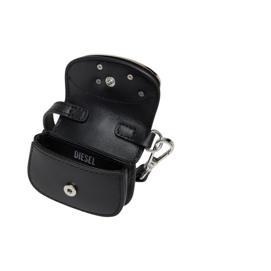 디젤 1DR 마이크로 레더 백 참 블랙(Diesel 1DR Micro Leather Bag Charm Black) - 4
