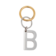 Balenciaga B Chain Keychain Silver Gold