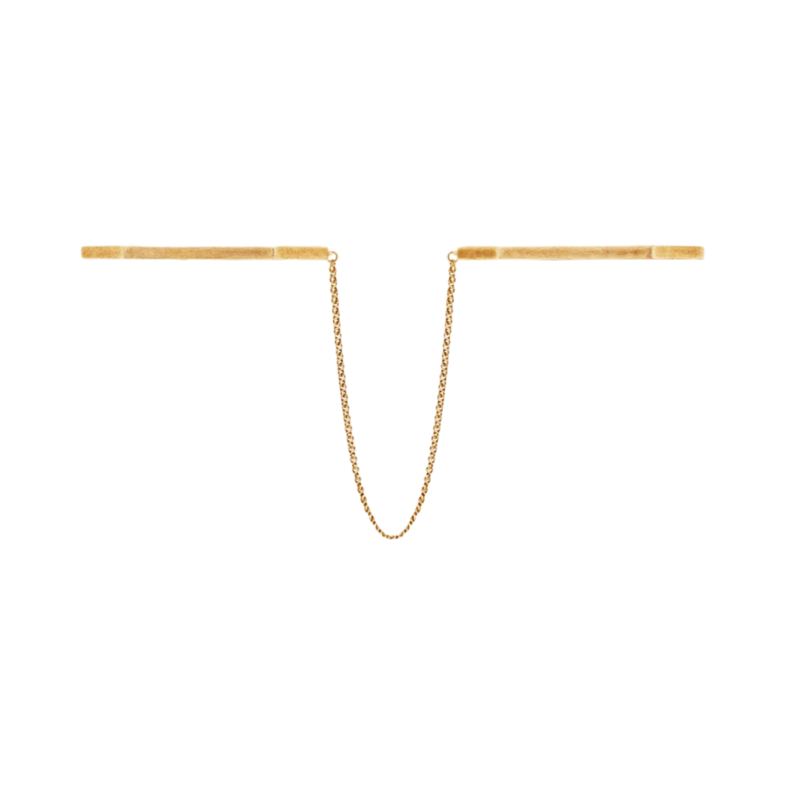(W) 생로랑 옥타곤 핸드커프 브레이슬릿 메탈 에이지드 골드((W) Saint Laurent Octagon Handcuff Bracelets In Metal Aged Gold) - 1