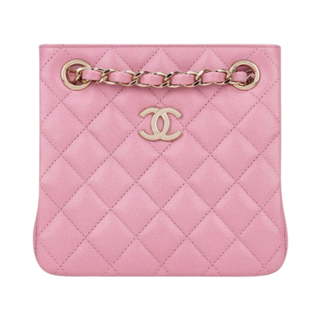샤넬 미니 버킷백 그레인드 카프스킨 & 골드 메탈 핑크(Chanel Mini Bucket Bag Grained Calfskin & Gold Pink) - 1