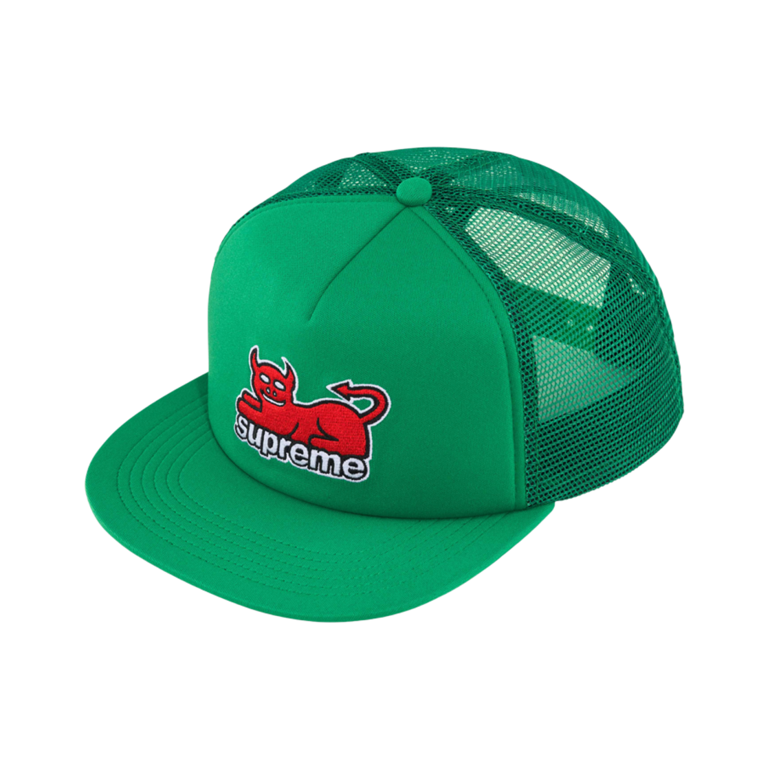 슈프림 x 토이 머신 메쉬 백 5-패널 그린 - 24SS(Supreme x Toy Machine Mesh Back 5-Panel Green - 24SS) - 1