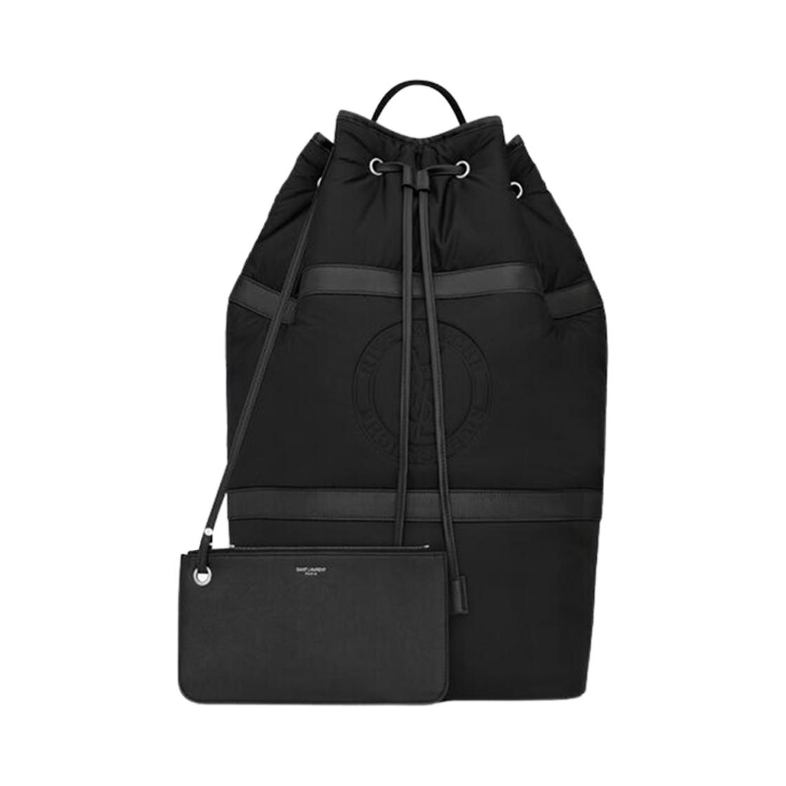 생로랑 리브 고쉬 슬링 백 에코닐 블랙 | Saint Laurent | KREAM