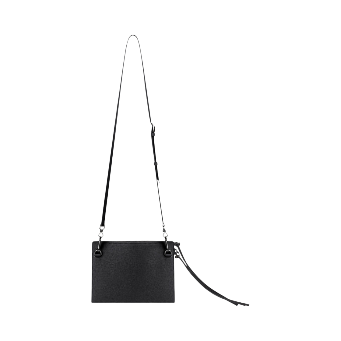 발렌시아가 네오 클래식 스몰 파우치 로고 스트랩 블랙(Balenciaga Neo Classic Small Pouch With Strap Black) - 2