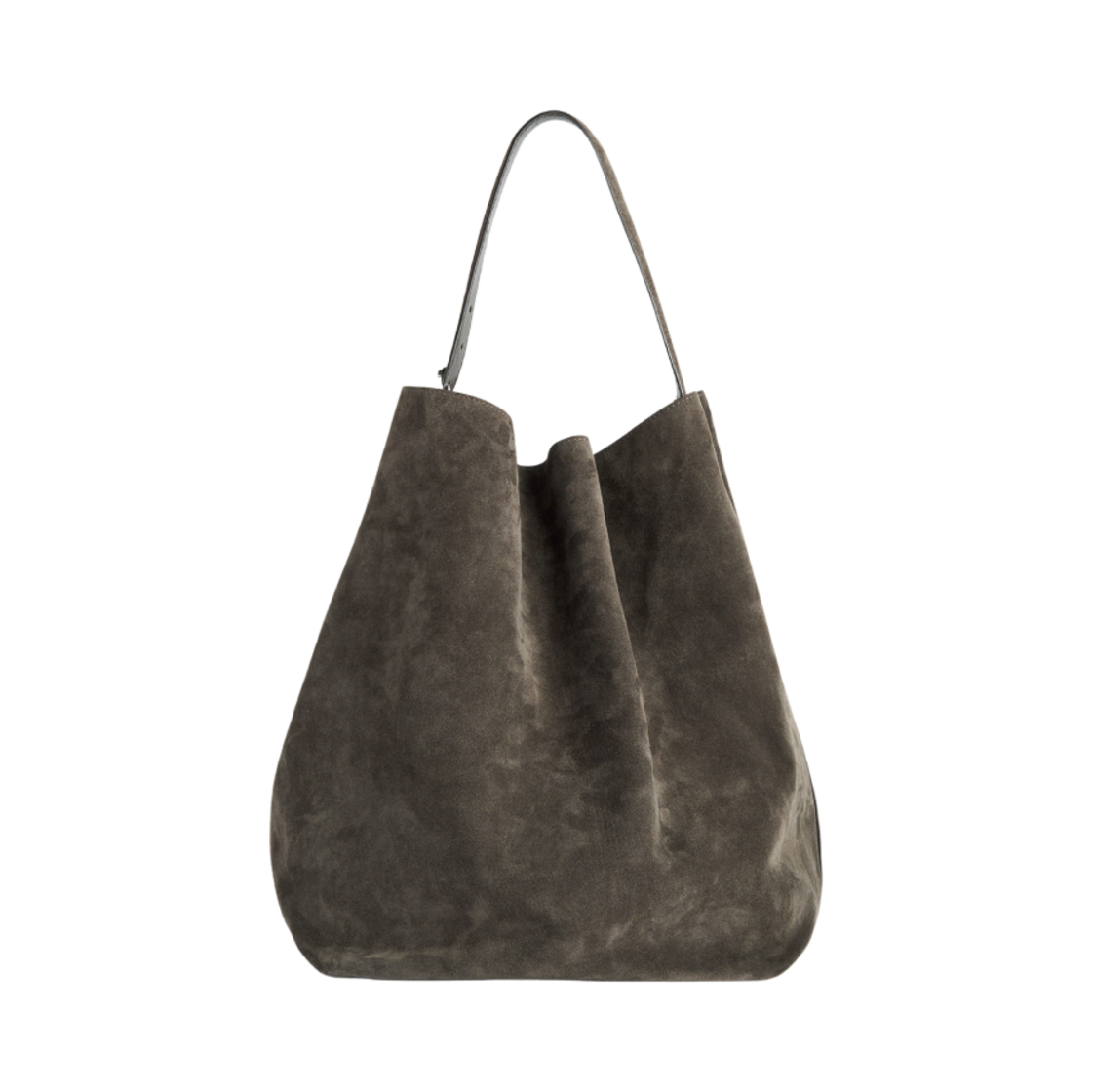 234-WLGBG038-LE0004-041 Toteme Belted Tote Granite