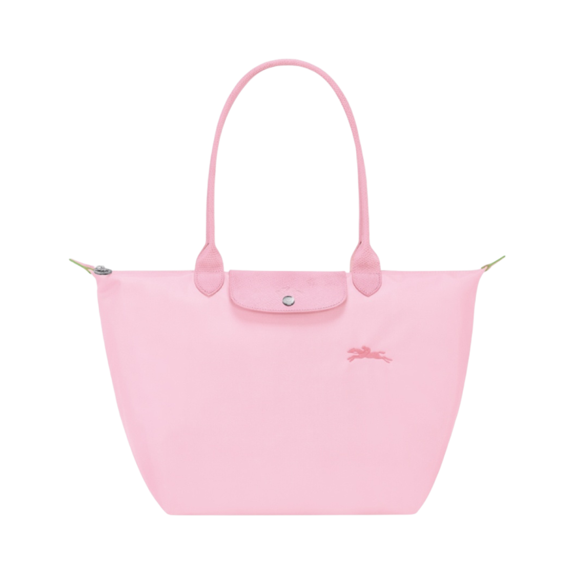 롱샴 르 플리아쥬 그린 토트백 L 핑크