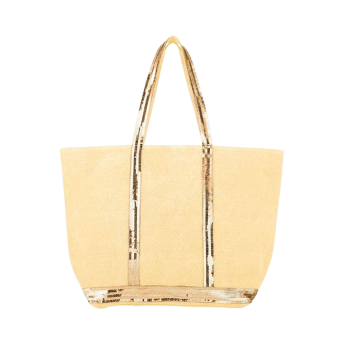 0PVE31-V40315-222 Vanessa Bruno Linen L Cabas Tote Yellow Sun