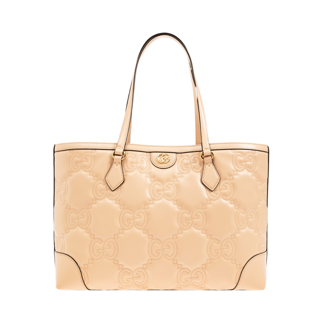631685-UM8IG-5931 Gucci GG Matelasse Leather Medium Tote Bag Light Pink
