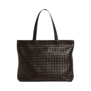 Bottega Veneta Large Intrecciato Zipped Tote Fondant