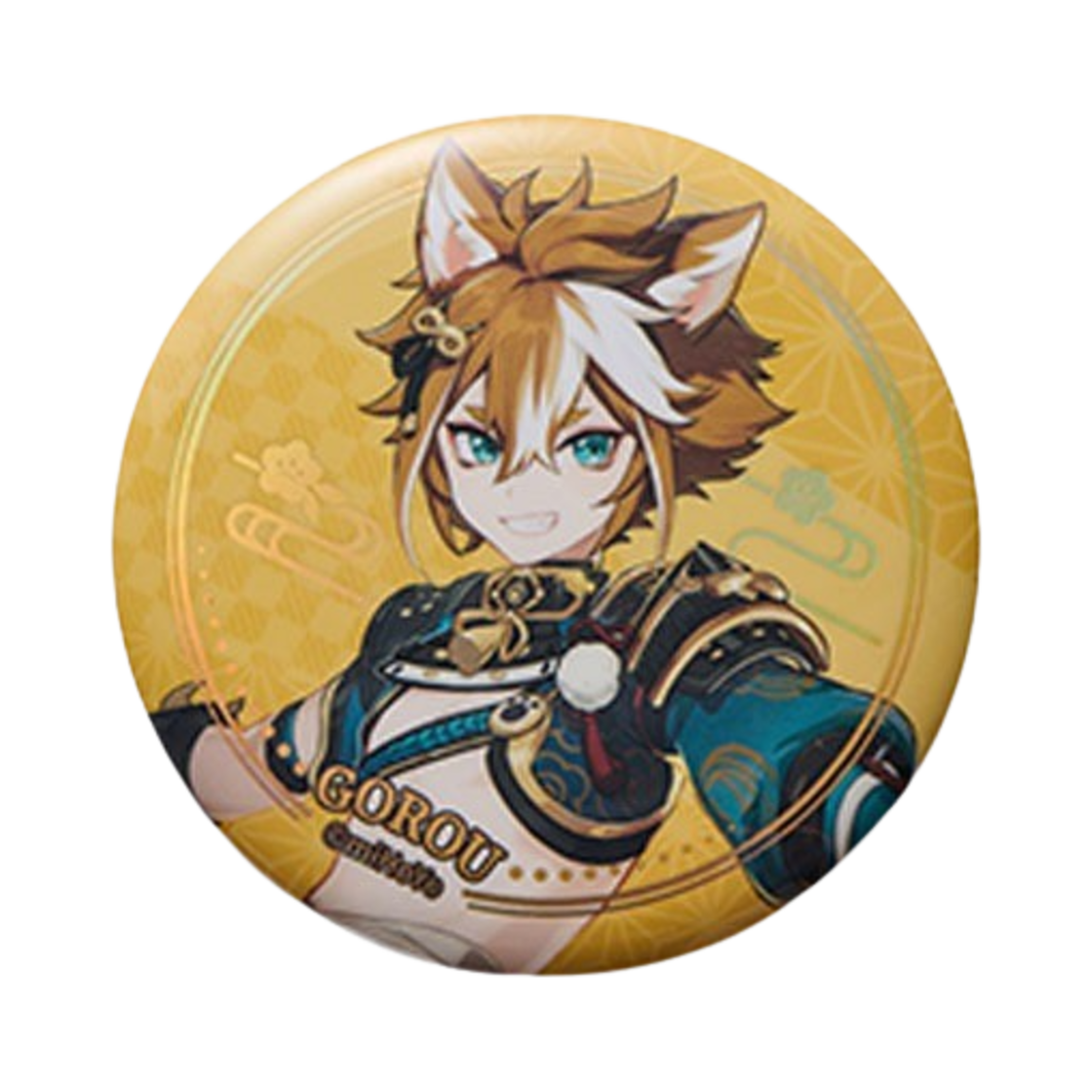 6974696613810 Genshin Badge Inazuma Theme Gorou