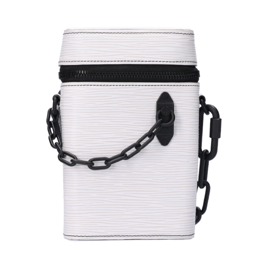 IT5UJ77HFQQ9 [B등급] LOUIS VUITTON Vintage Phone Box Virgil Abloh Epi White