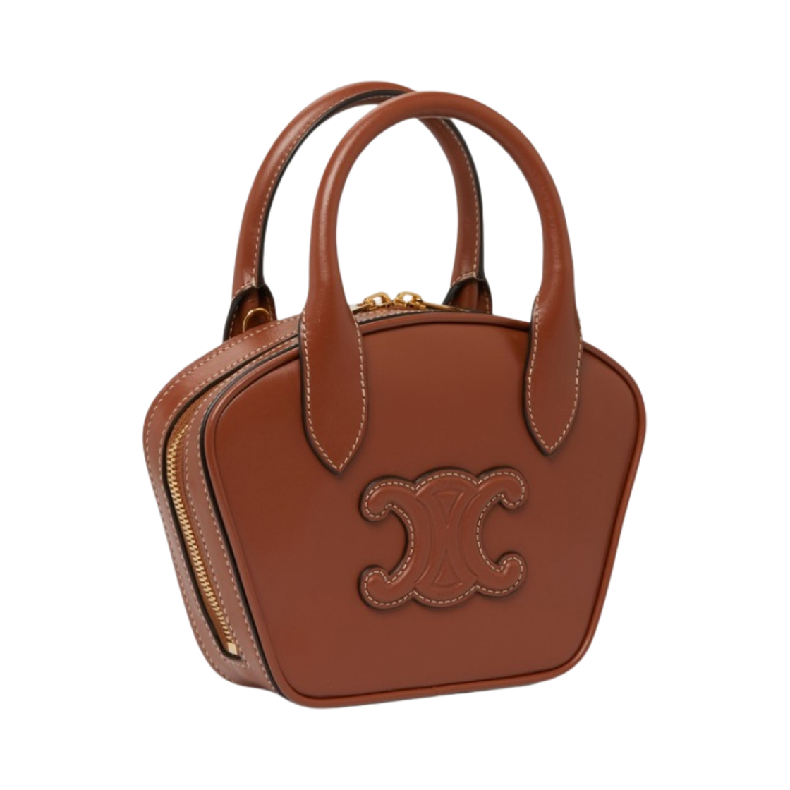 셀린느 스무스 카프스킨 미니 볼링백 탄(Celine Mini Bowling Bag in Smooth Calfskin Tan) - 2