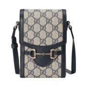 Gucci Horsebit 1955 Mini Bag Beige Blue Supreme