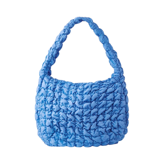 COS Quilted Oversized Shoulder Bag Blue