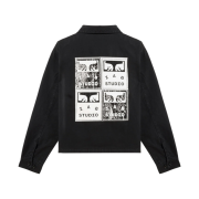 IAB Studio x Obey Poster Zip Jacket Anthracite