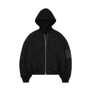 Juun.J Detachable Hood MA-1 Jumper Black - 22SS